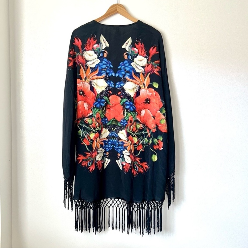 Anthropologie Floral Kimono NWOT - Picture 6 of 8